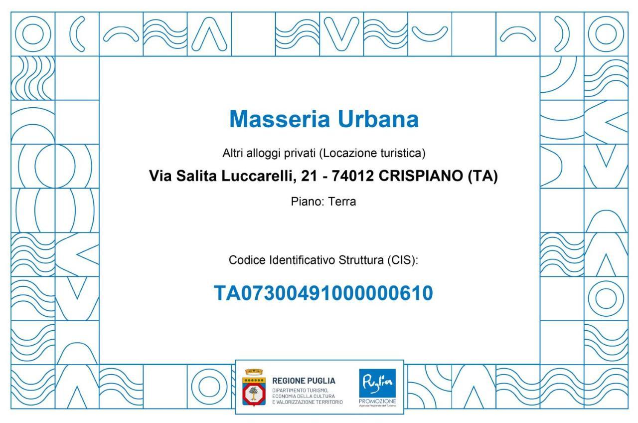 Masseria Urbana 크리스피아노 외부 사진